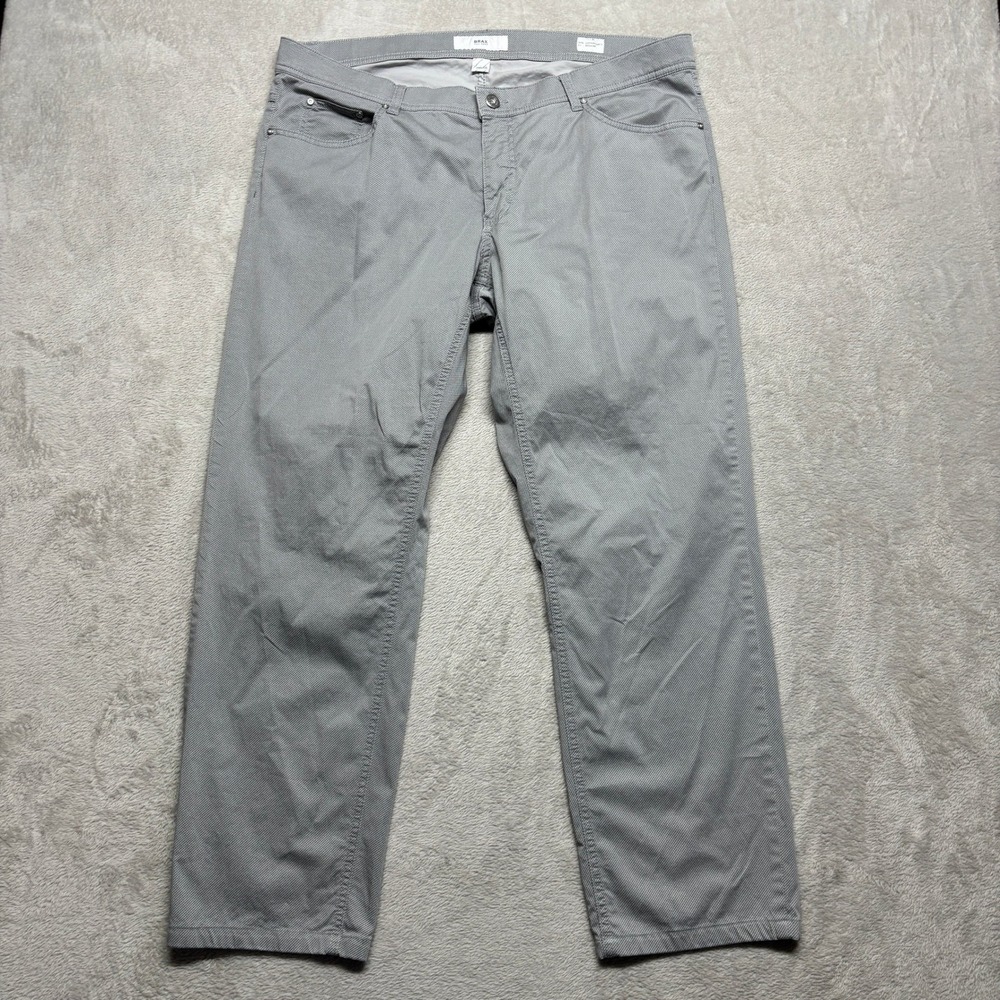 Brax Cooper Fancy Regular Fit Ultra Light Pants Gray Mens 40x30 84-1154/07